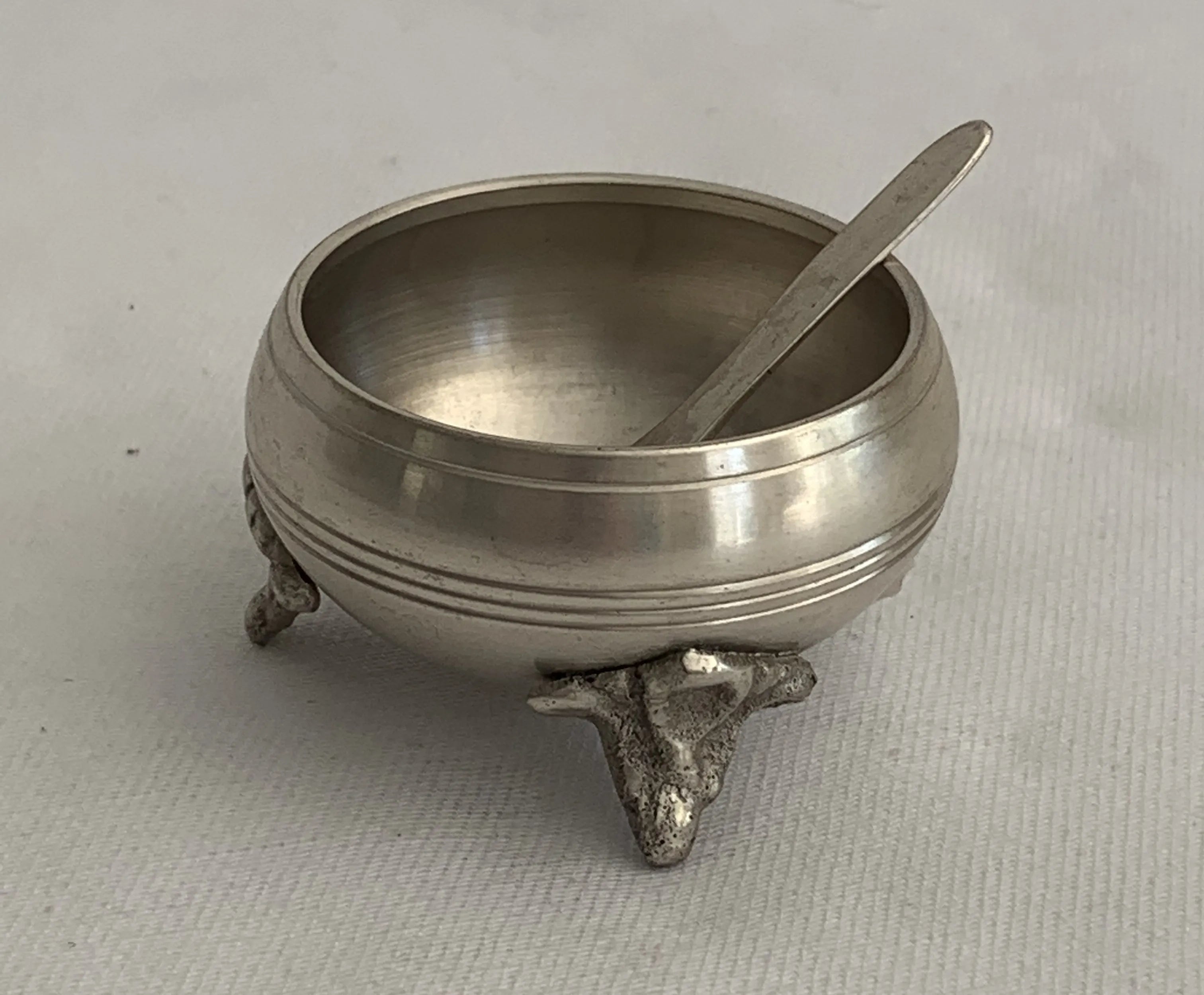 Small Bowl and Spoon on Feet