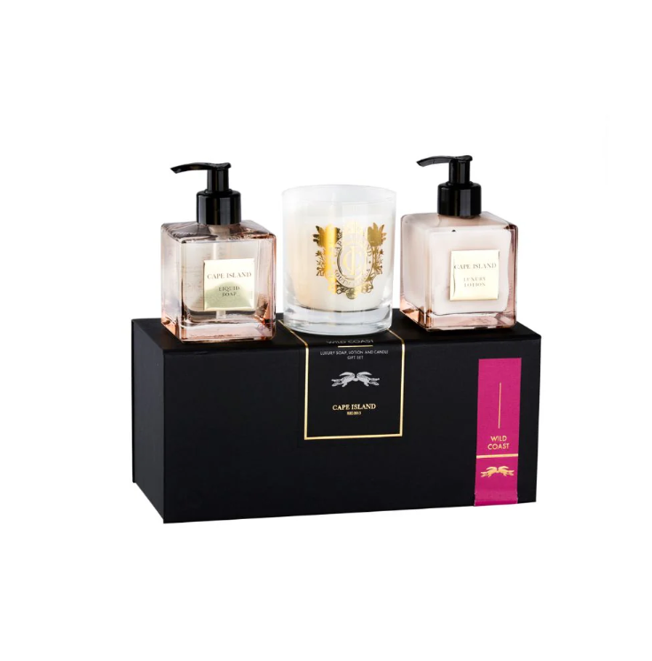 Cape Island - Wild Coast - Soap ,Lotion and Candle Boxed Gift Set