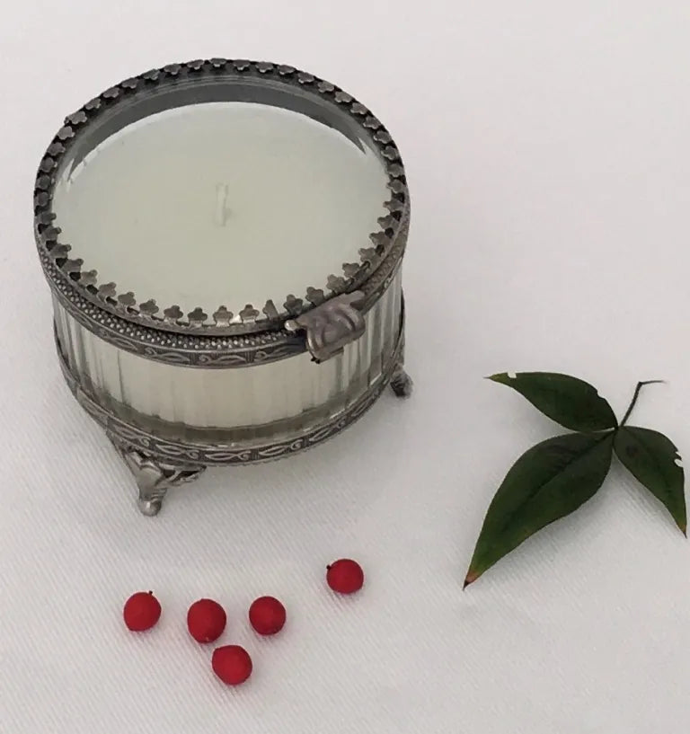 Candle Jar Glass Greek Large