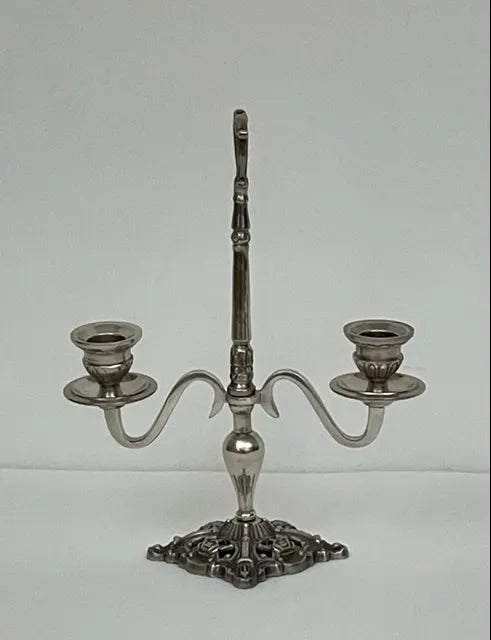 Candlestick 2 Arm Antique