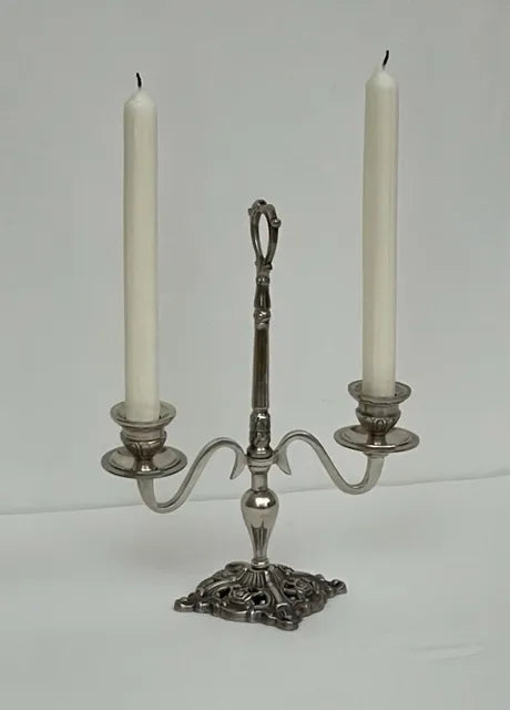 Candlestick 2 Arm Antique