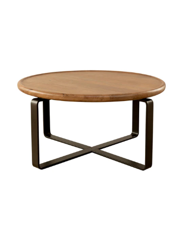 Crest Coffee Table | Nutmeg Finish | 80cm Diameter