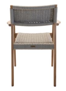 Cromwell Teak Dining Chair in Manilow Savanna