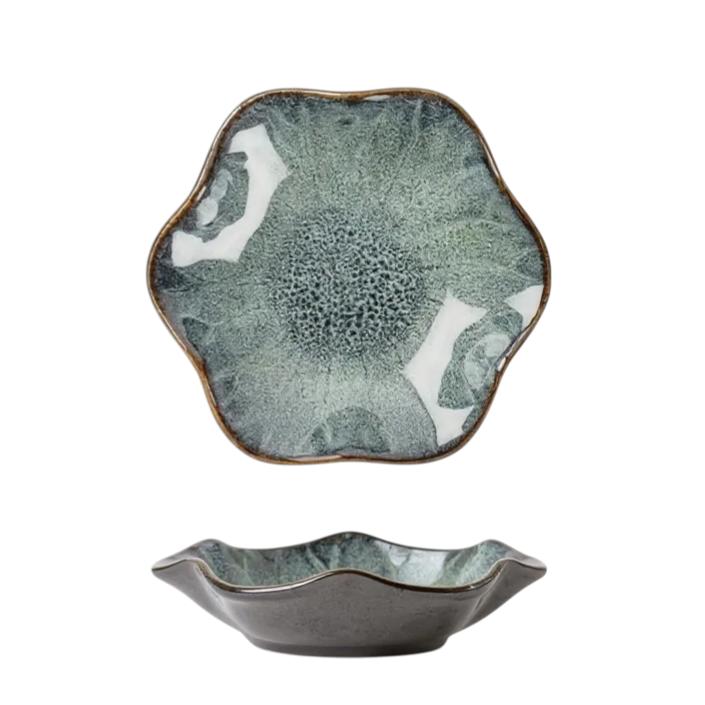 Japanese Lily Dipping Dishes 4 piece set - Option 1