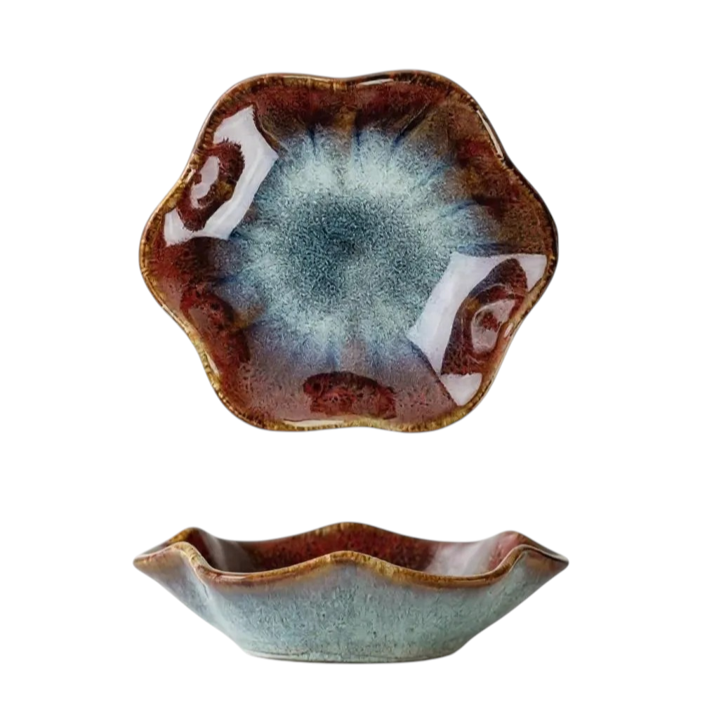 Japanese Lily Dipping Dishes 4 piece set - Option 1