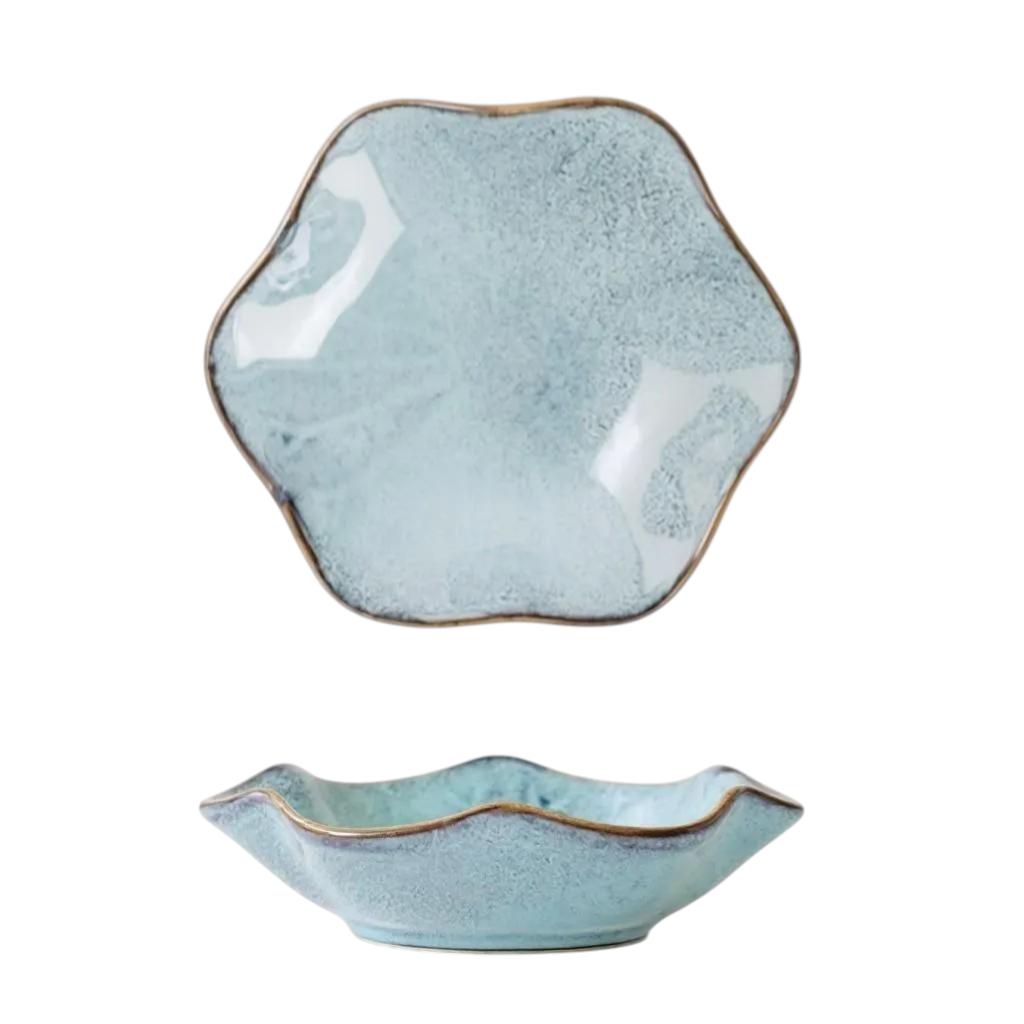 Japanese Lily Dipping Dishes 4 piece set - Option 2