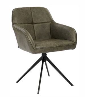 Gilbert Swivel Chair in Diesel Forest