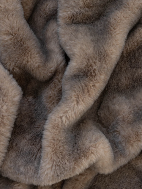 Gobi Faux Fur in Saddle