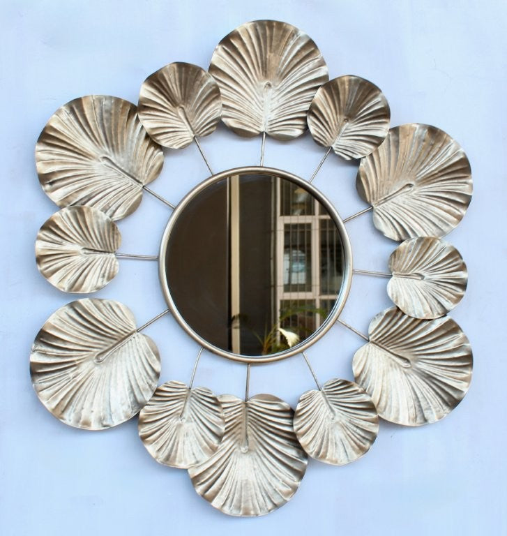 Gold Metal Leaf Mirror