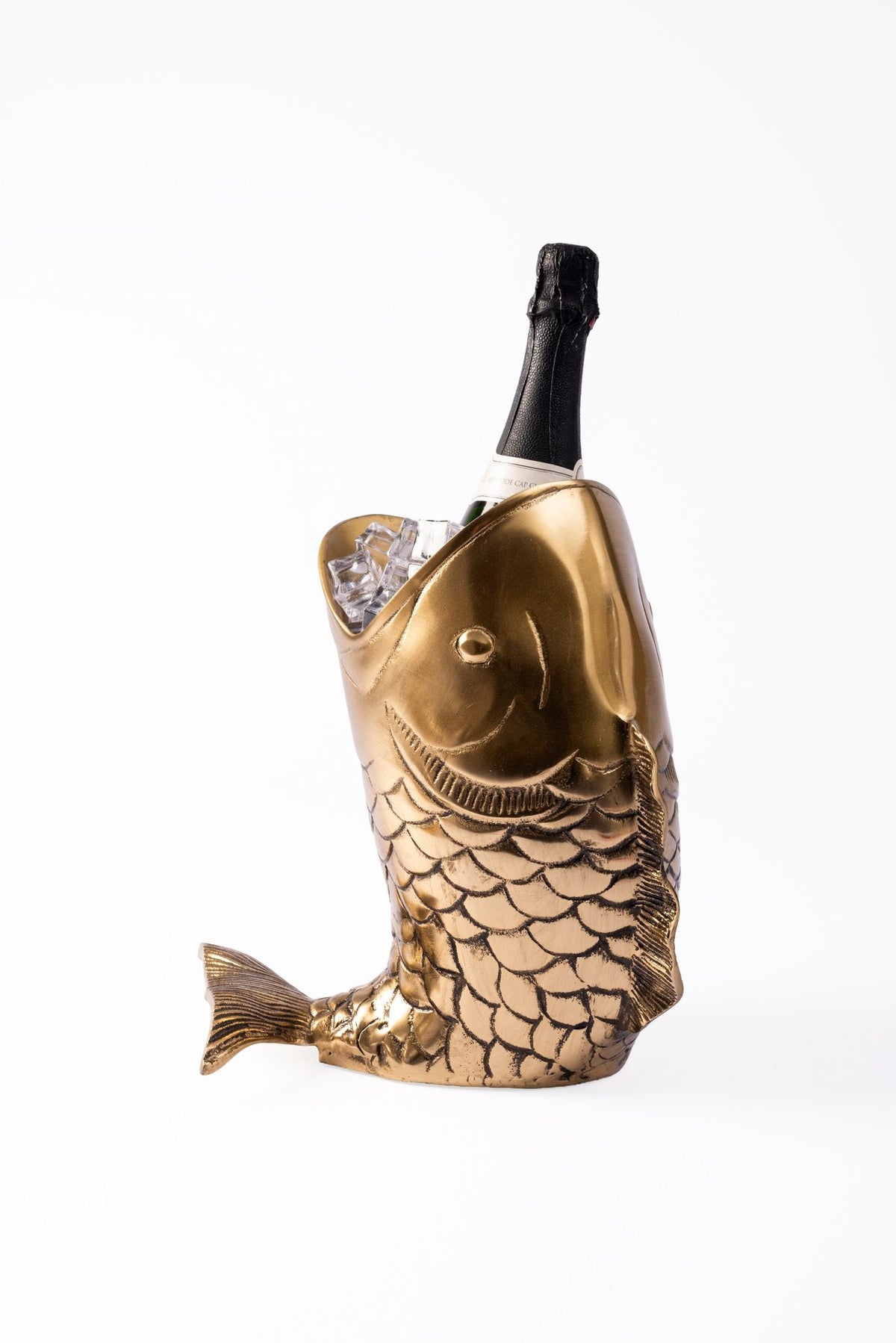 WINE COOLER NEMO ANTIQUE BRASS