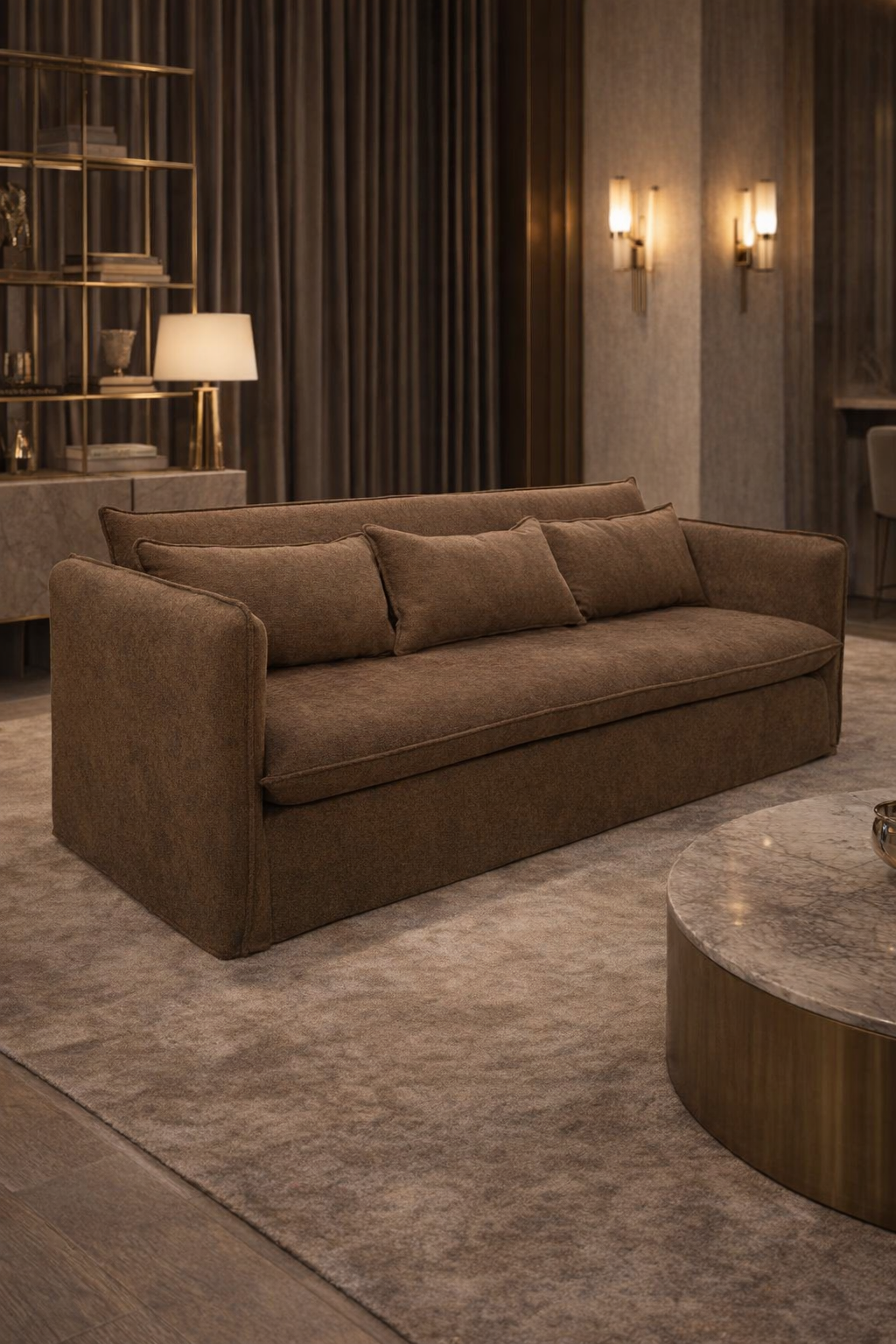 Santorini 3-Seater Sofa in Espresso