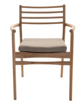 Mandalay Teak Dining Chair in Manilow Savanna