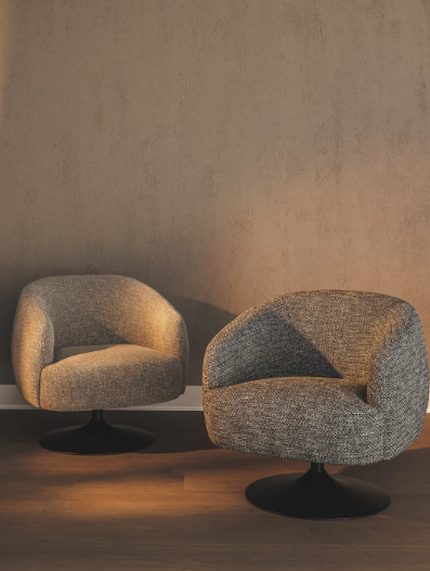 Melody Occasional Swivel Chair - Walkabout Liquorice