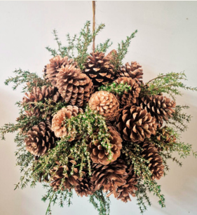 Natural Pine Cone Ball