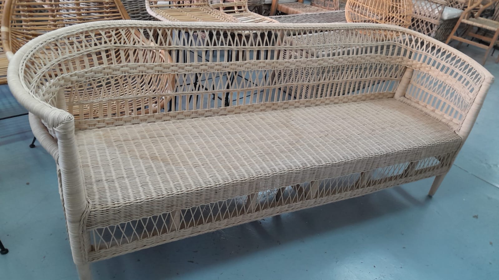 Sofa Malawian Style 4-Seater Natural