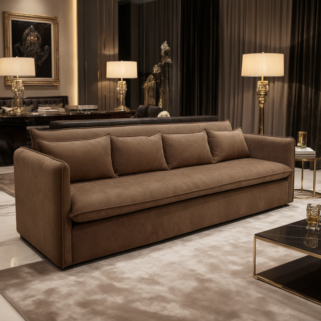 Santorini 4-Seater Sofa in Espresso