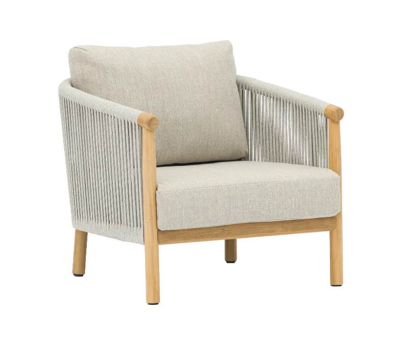 Rebecca Teak Sofa Set in Stone