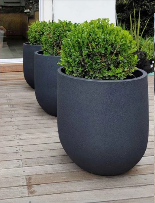 Rustic Cask Set of 3 Outdoor Planters