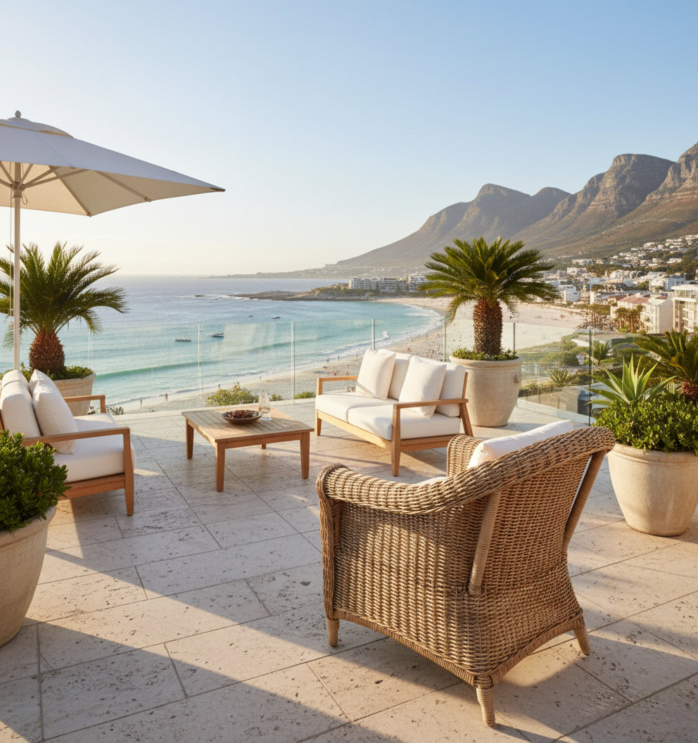 Outdoor PVC Single Seater Couch with Cushion