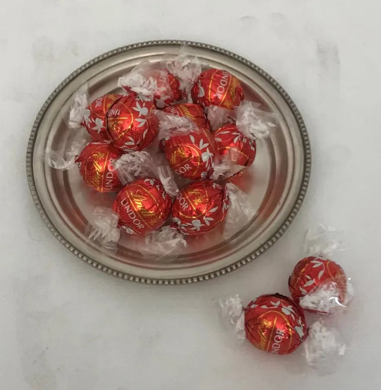 Snack Plate Round Beaded