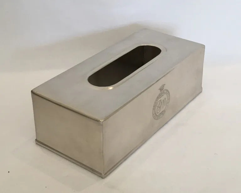 Classic Pewter Tissue Box