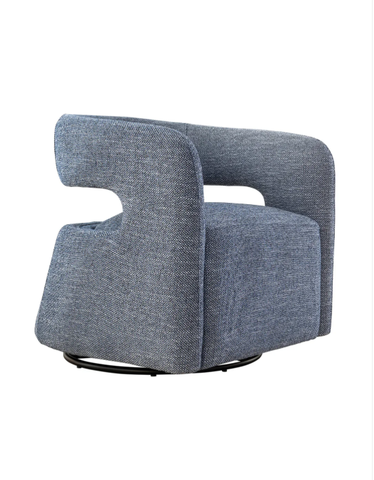 Dolce Vita Swivel Chair - Reflecting Blue Steel