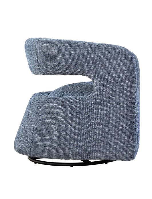 Dolce Vita Swivel Chair - Reflecting Blue Steel