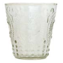 Fleur de lil Water Glass Set