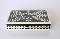 BLACK & BONE FLORAL OBLONG BOX - NetDécor