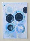 BLUE & WHITE CIRCLE FRAMED PICTURE - NetDécor