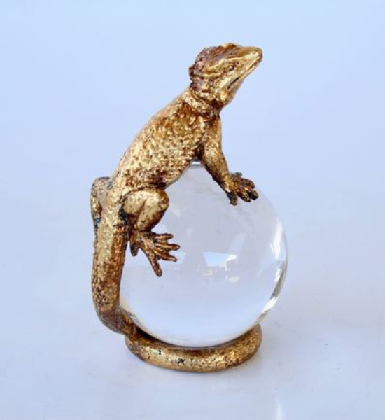 CHAMELEON ON GLASS BALL - NetDécor