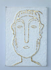 WHITE AND GOLD METAL PICTURE - NetDécor 