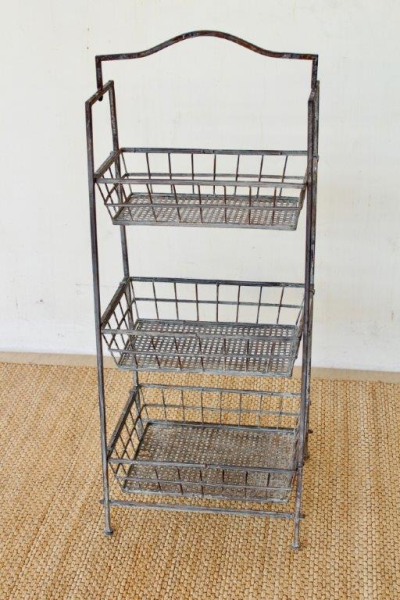 3 MESH BASKET STANDING RACK - NetDécor