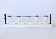 SET OF 5 LAB VASES - NetDécor