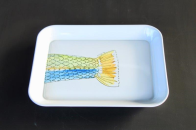 FISH TALE ENAMEL TRAY - NetDécor
