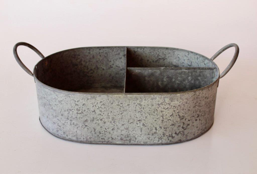 3 DIVISION OVAL PLANTER - NetDécor 