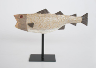 Beige Fish on Stand - NetDécor