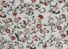 CHAIN STITCH CASHMERE CARPET BEIGE PINK TINT PINK - NetDécor