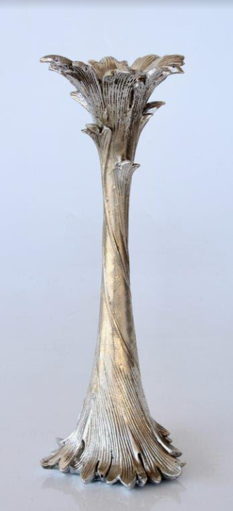 Tall Silver Candle Holder - NetDécor