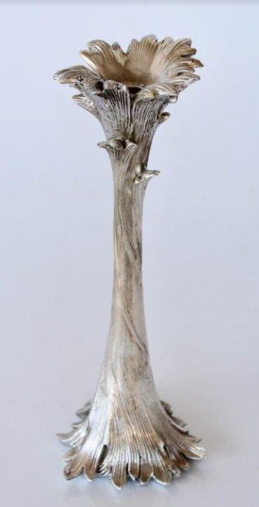 Tall Silver Candle Holder - NetDécor 
