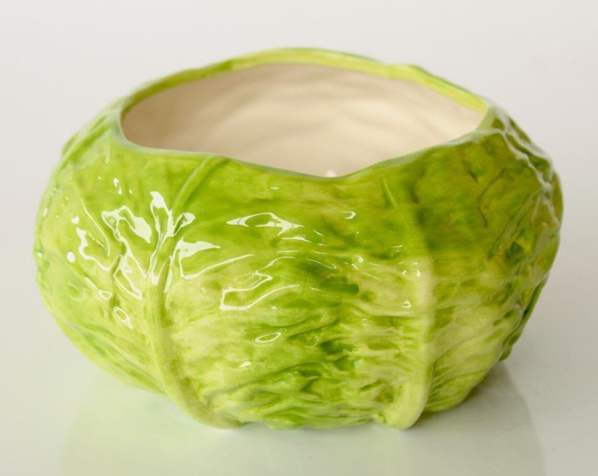 Green Cabbage Shaped Bowl - NetDécor