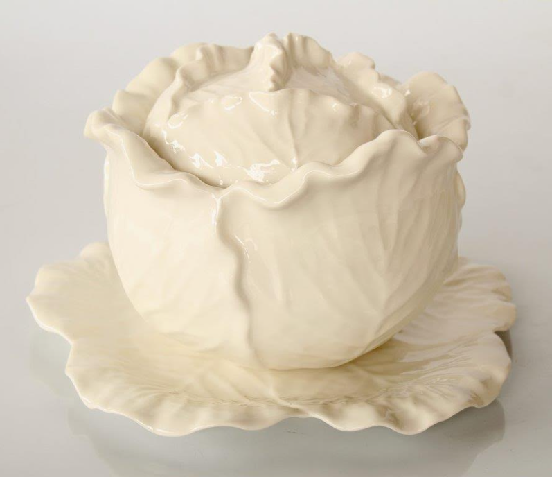 3 Piece Cabbage Bowl, Lid & Plate - NetDécor