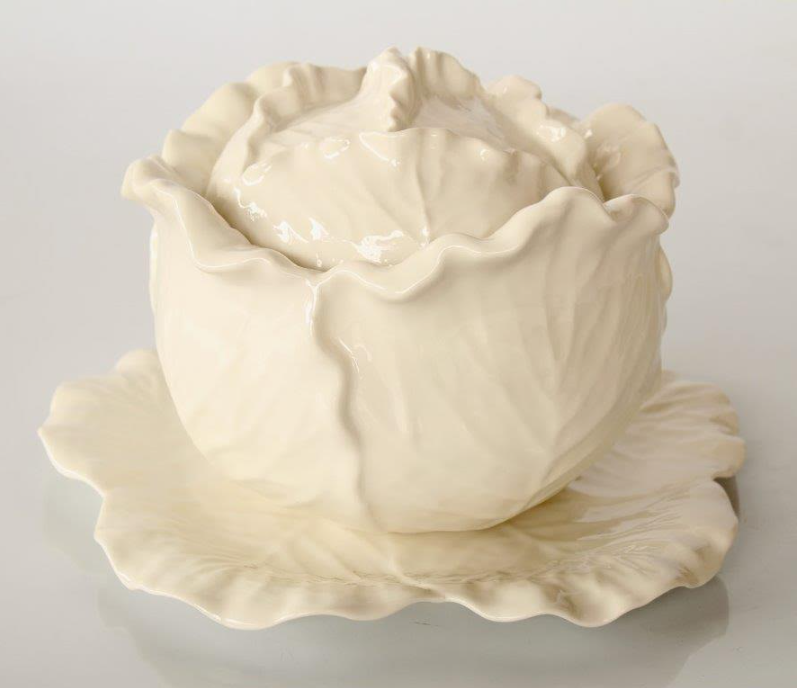 3 Piece Cabbage Bowl, Lid & Plate - NetDécor 