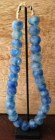 Large Blue Glass Beads on Stand - NetDécor