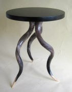 Kudu Horn Table with Veneer Top - NetDécor