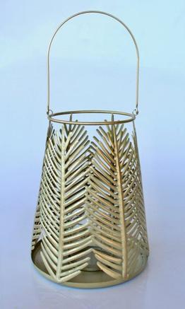 Large Metal Champagne Lantern - NetDécor 