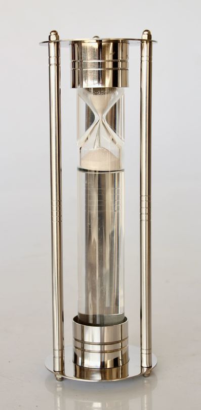 STEEL LIQUID SAND TIMER - NetDécor