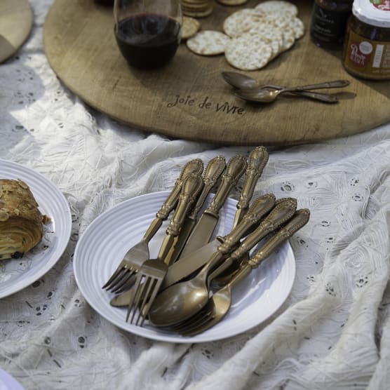 Antique Plastique 24 Piece Cutlery Set - NetDécor