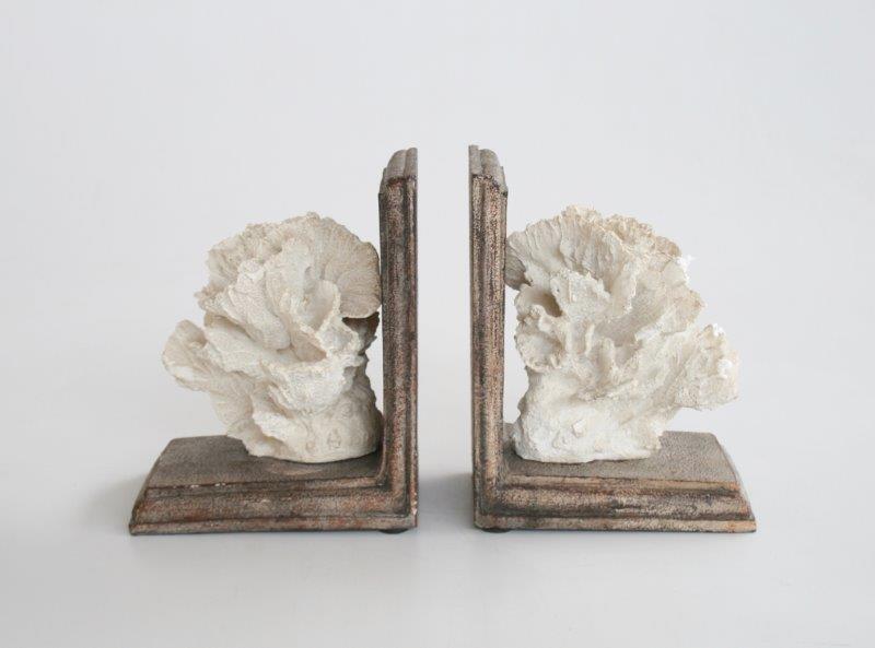 Pair Natural Coral Bookends - NetDécor