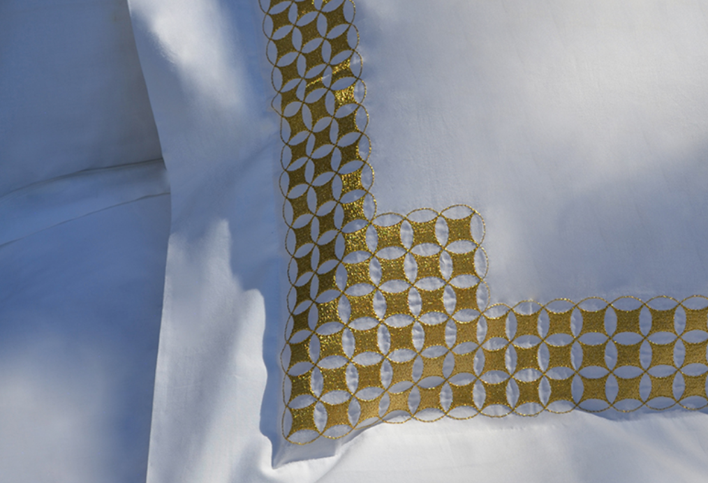 Cavacus White Gold Sheet Set - NetDécor